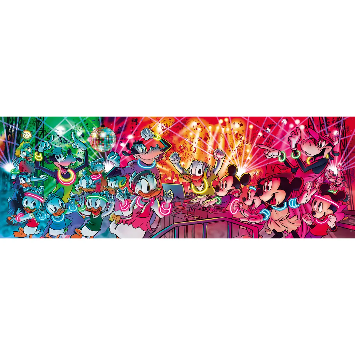 Disney Panorama Jigsaw Puzzle Disco with DJ Mickey (1000 Stücke) Produktfoto