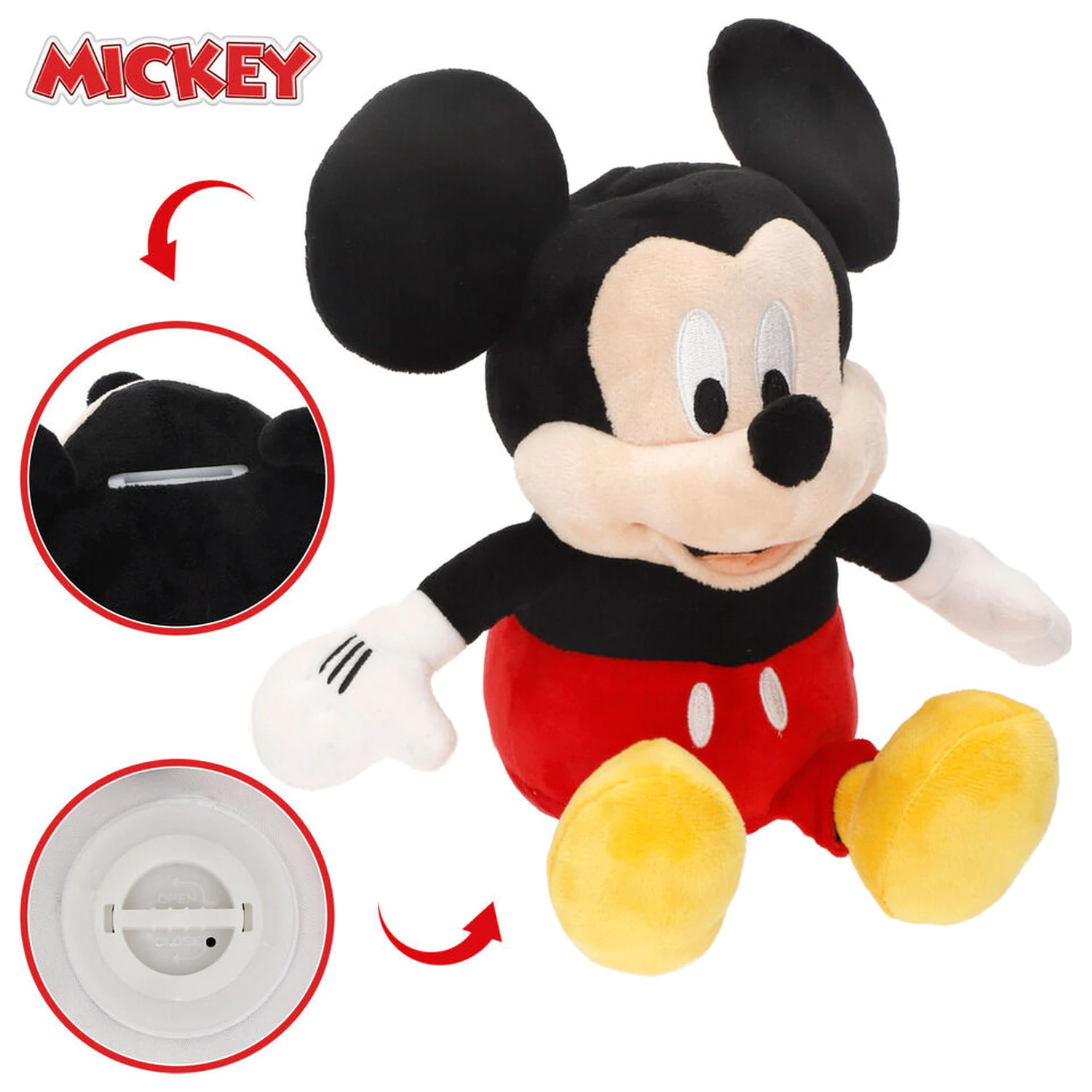 Disney Mickey Spardose Plüschtier 20cm Produktfoto