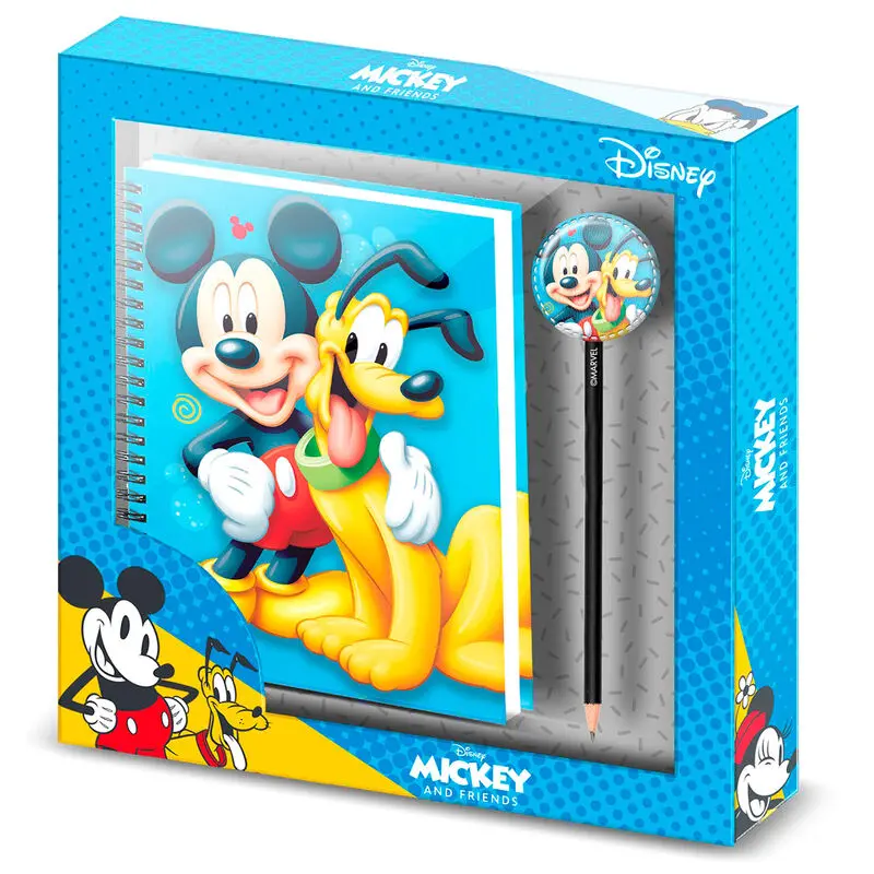 Disney Notizbuch mit Kugelschreiber Mickey & Pluto Produktfoto