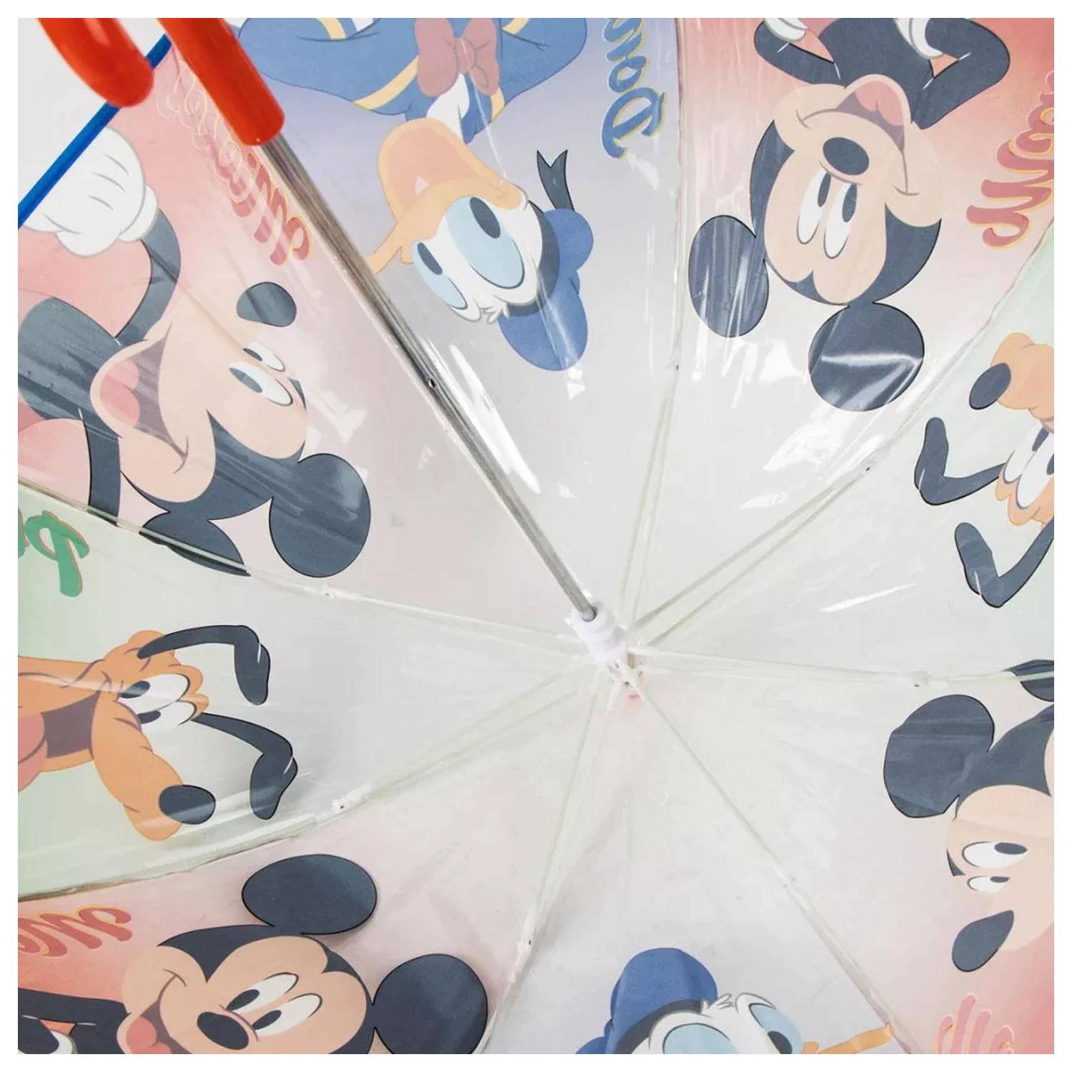 Disney Mickey Pluto Kinder transparenter Regenschirm Produktfoto