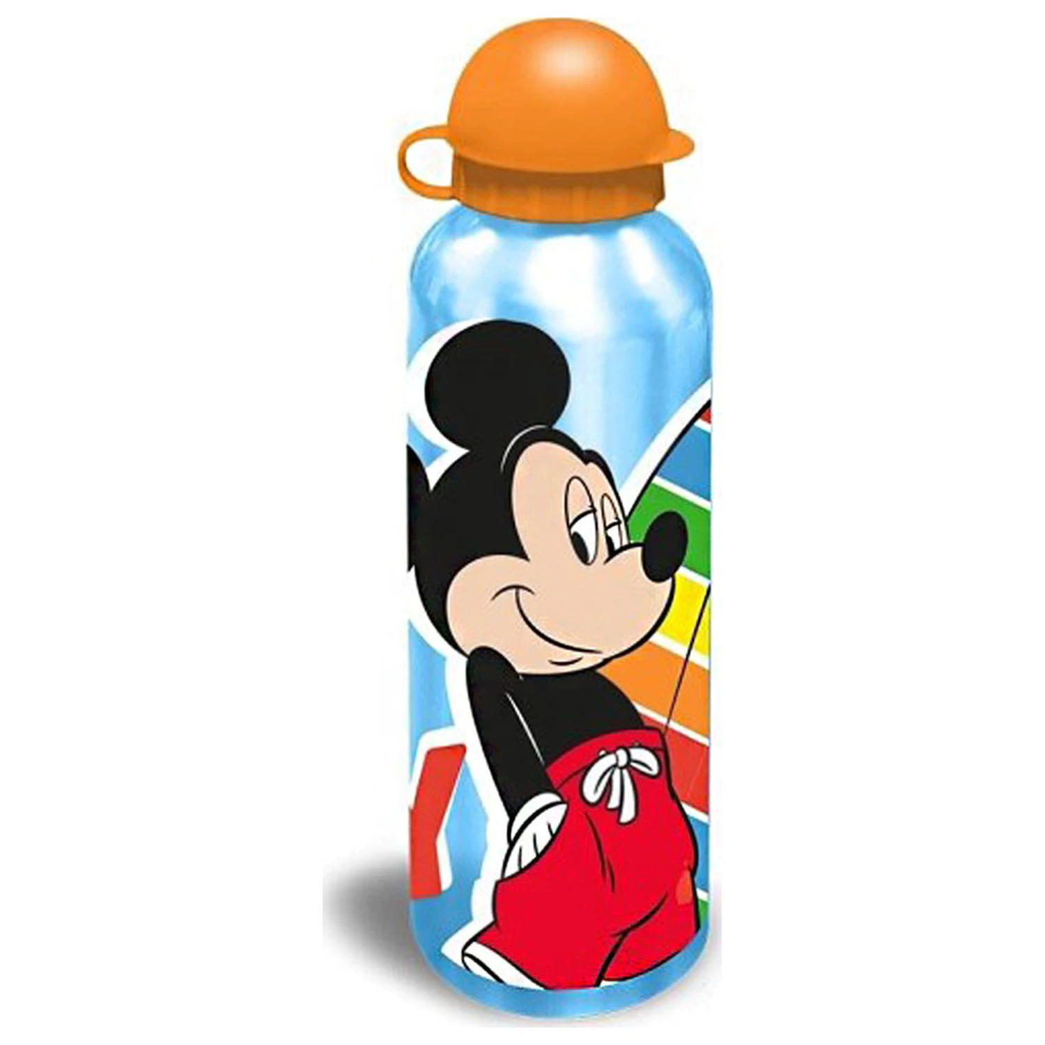 Disney Mickey Rainbow Aluminium Trinkflasche mit Verschluss 500 ml Produktfoto