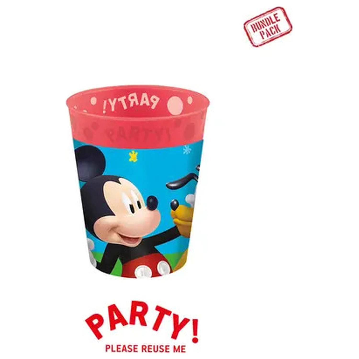 Disney Mickey Rock the House Mikro Premium Plastikbecher Set 4 Stück 250 ml Produktfoto