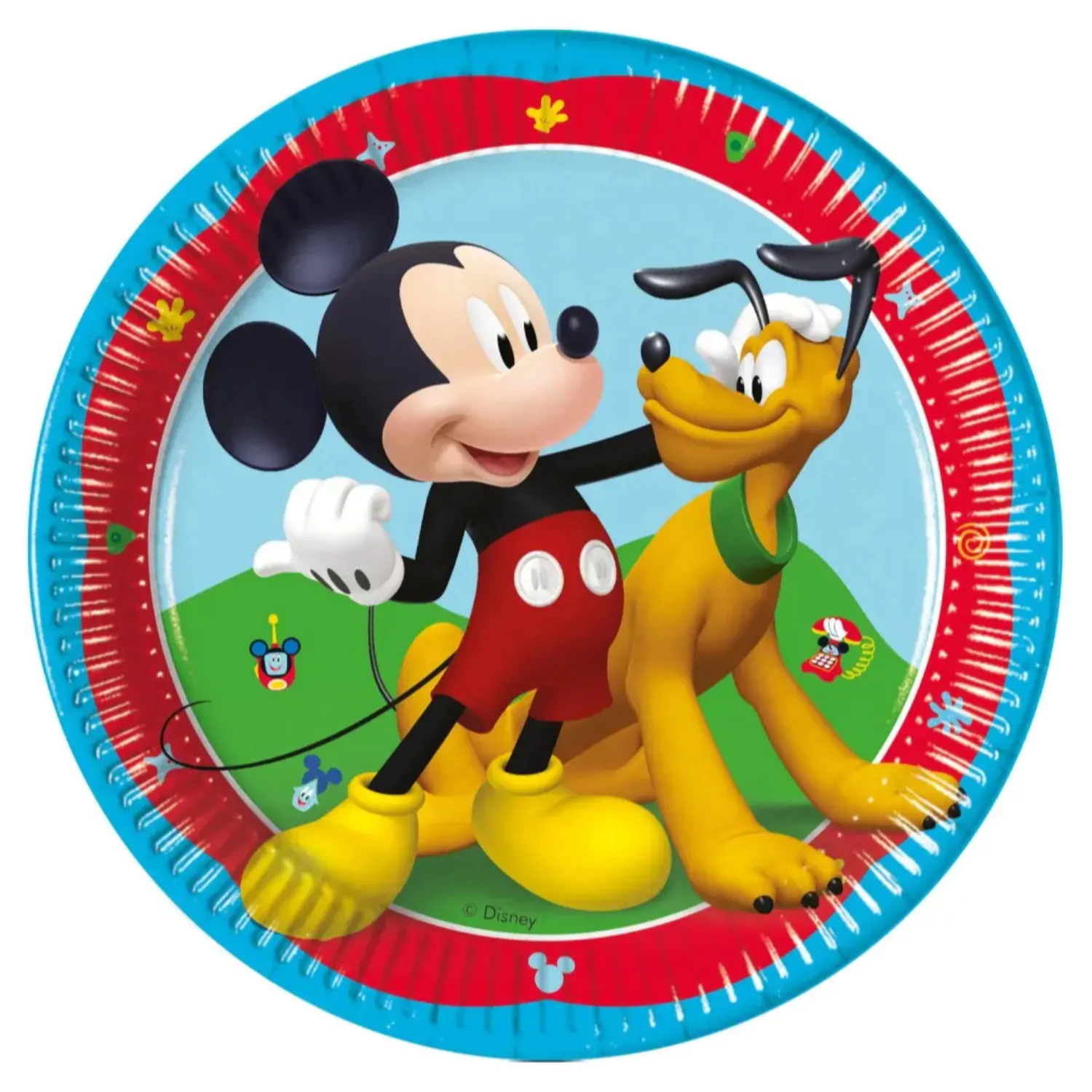 Disney Mickey Rock the House Pappteller 8-teilig 20 cm FSC Produktfoto