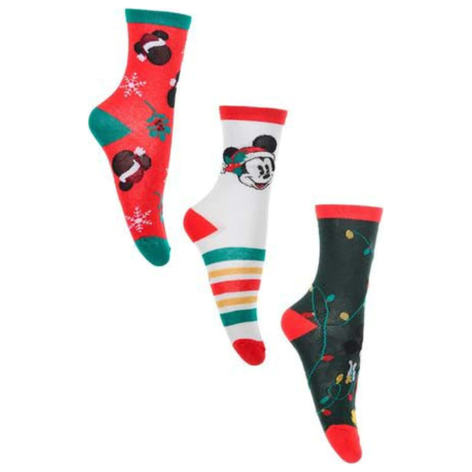 Disney Mickey Santa Hat Weihnachts Socken für Herren 41/44 Produktfoto