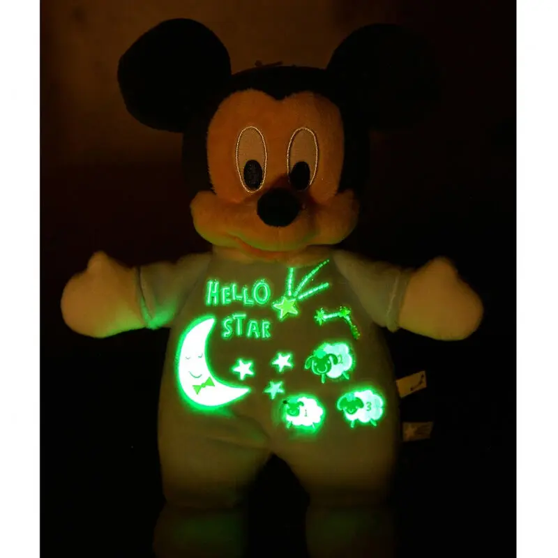 Disney Mickey weicher Glow in the Dark Plüschfigur 25cm Produktfoto