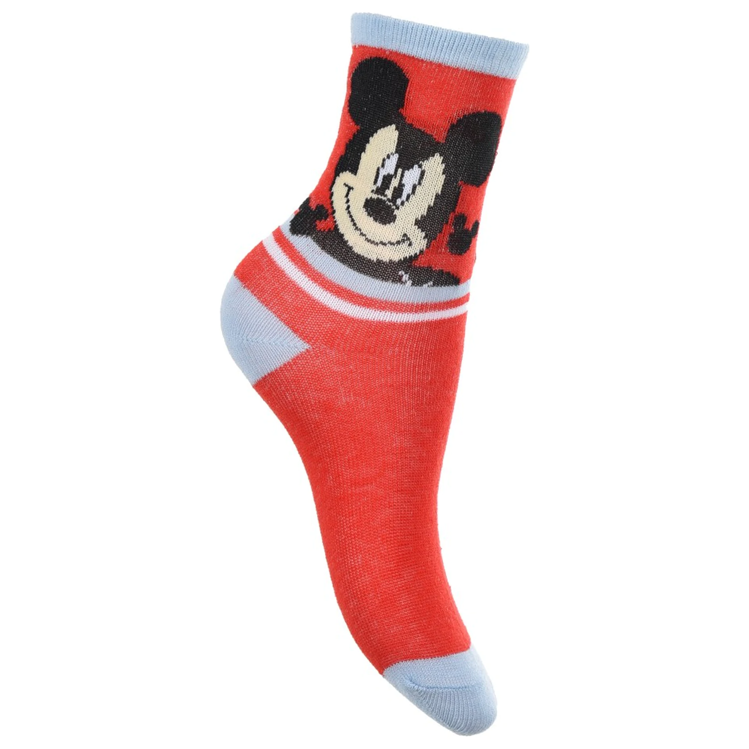 Disney Mickey Stride Rote Kinder Socken 23/26 Produktfoto