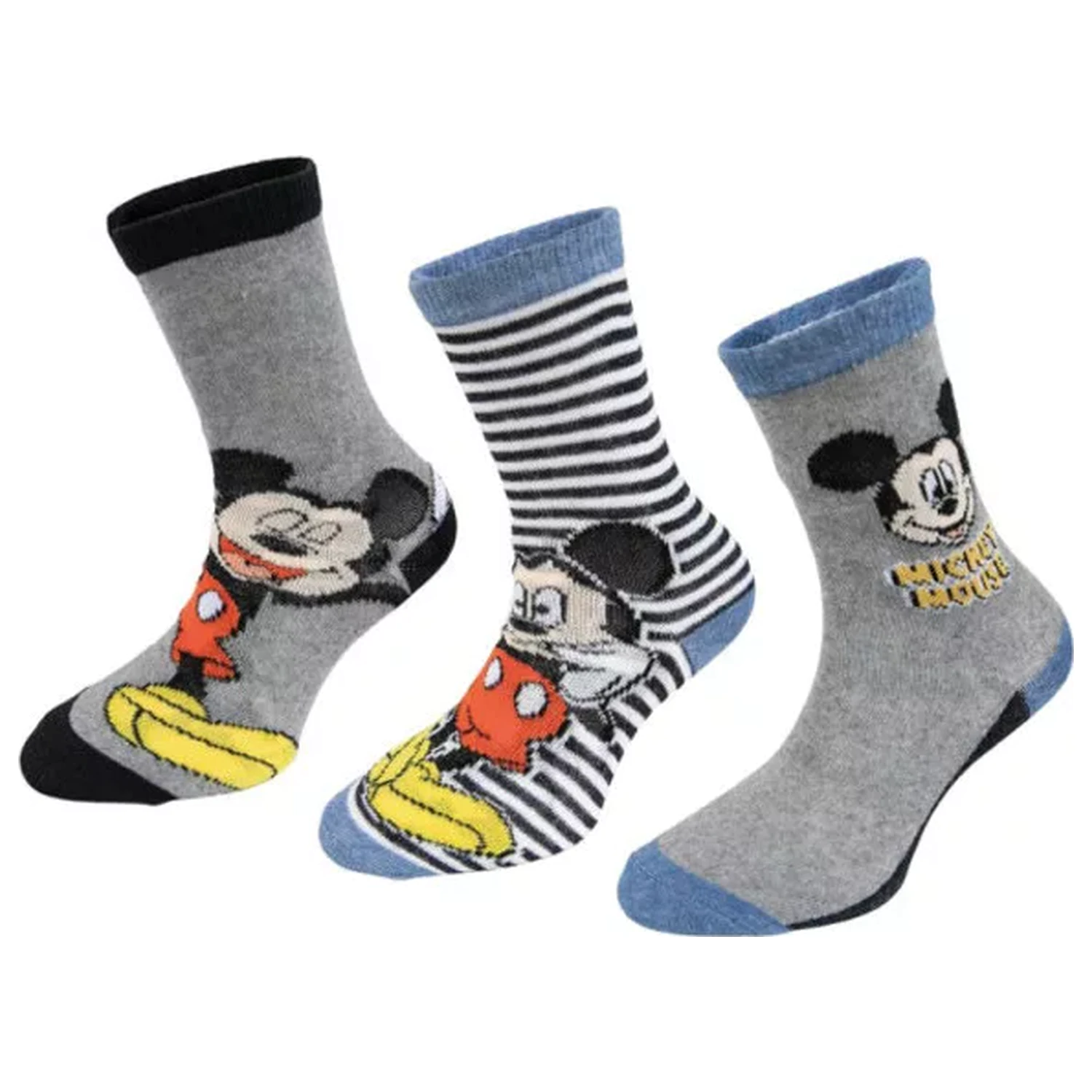 Disney Mickey Stripe Kinder Socken 23/26 Produktfoto