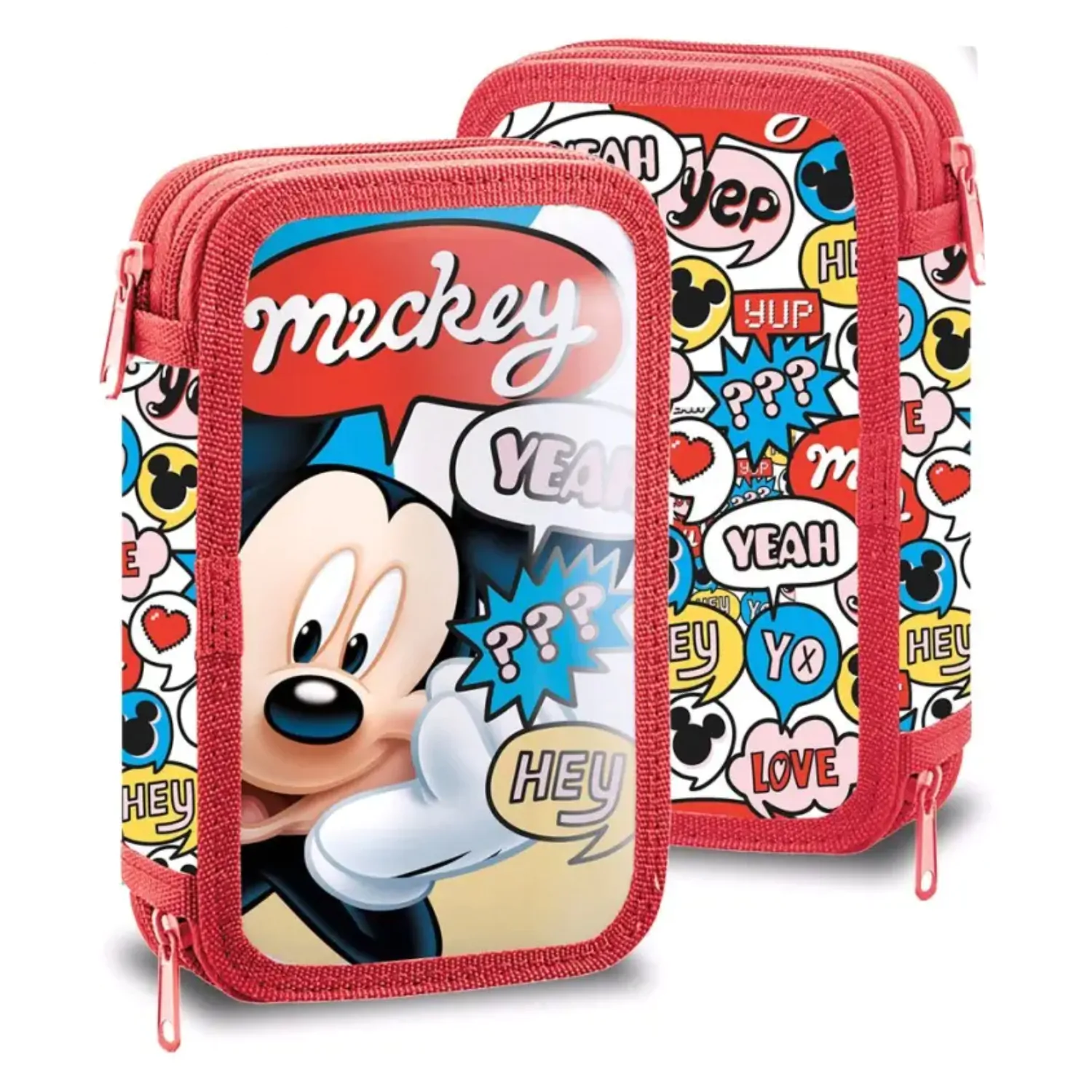 Disney Mickey Mouse gefülltes zweistöckiges Federmäppchen Produktfoto