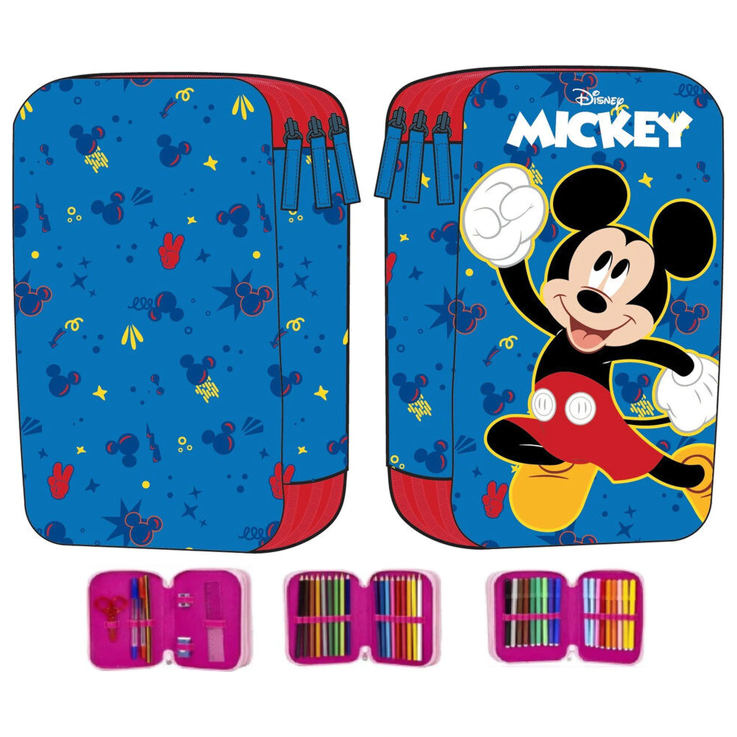 Disney Mickey Dreifach-Federmäppchen Produktfoto