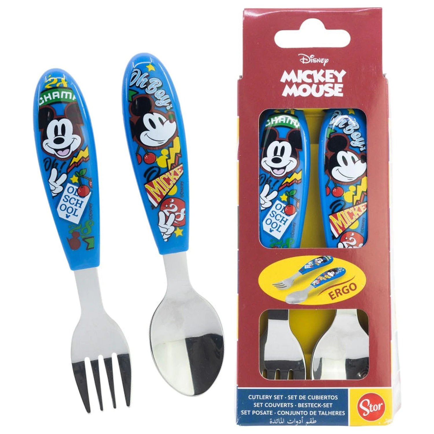 Disney Mickey True Champions Metall Ergo Besteckset - 2-teilig Produktfoto