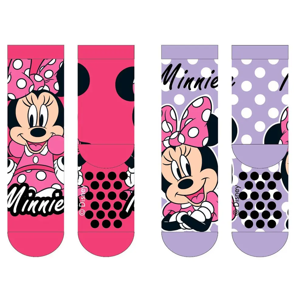 Disney Minnie Kinder 2-er Pack Stoppersocken Produktfoto