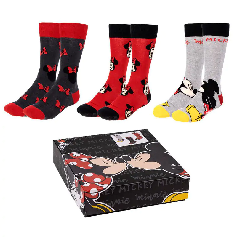 Disney Minnie 3er Pack erwachsen Socken termékfotó