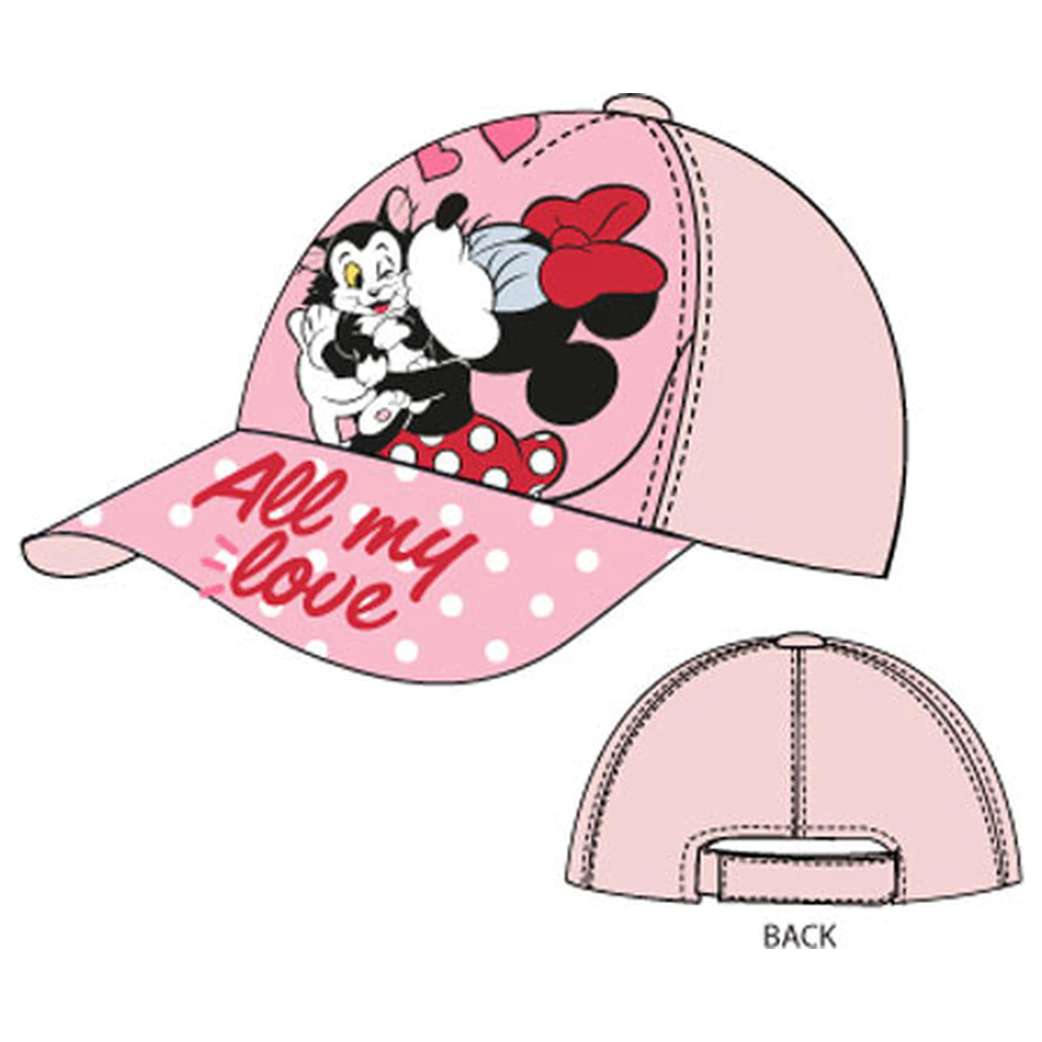 Disney Minnie All My Love Kinder Baseball Cap 52 cm Produktfoto