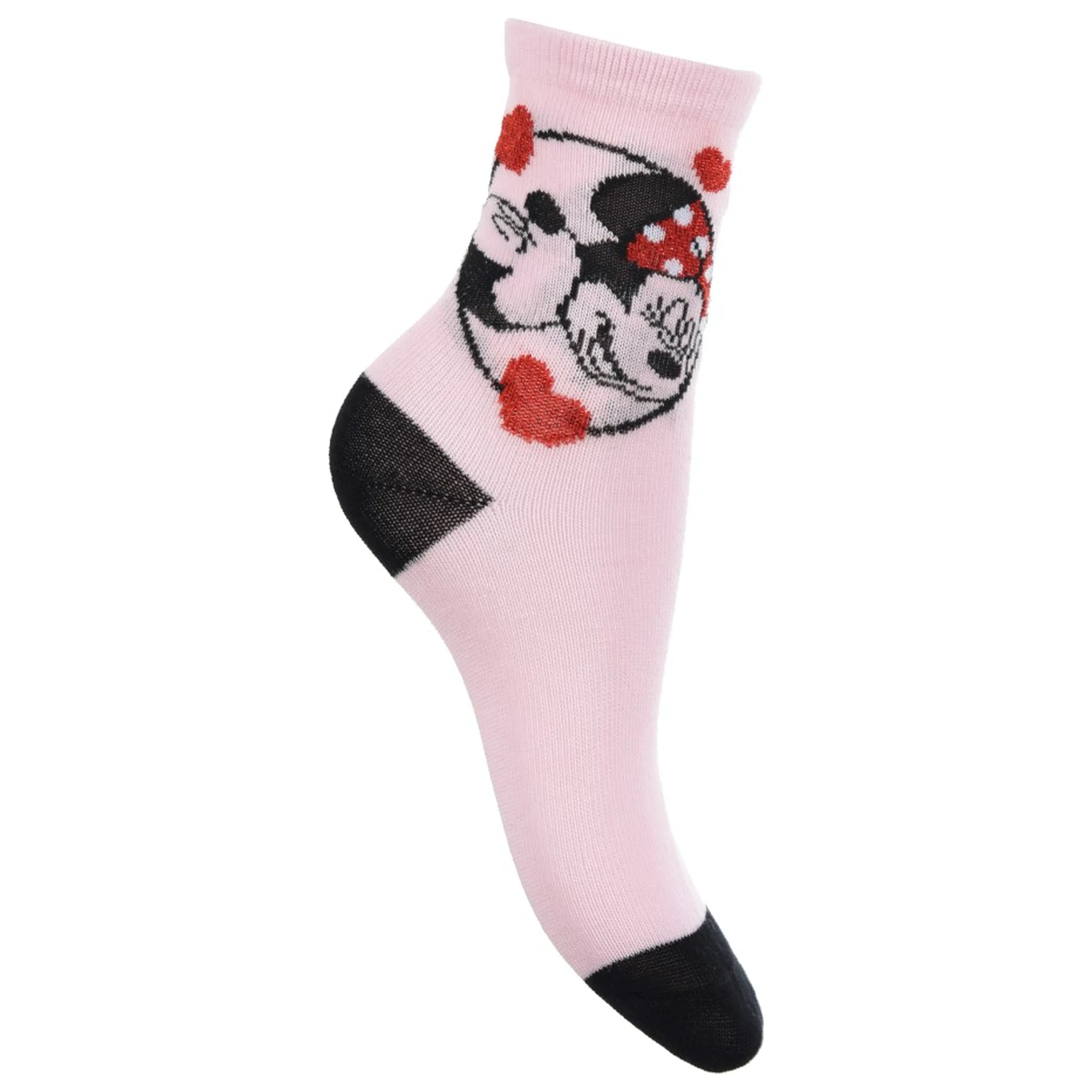 Disney Minnie Mouse Bow Pink Kinder Socken 31/34 Produktfoto