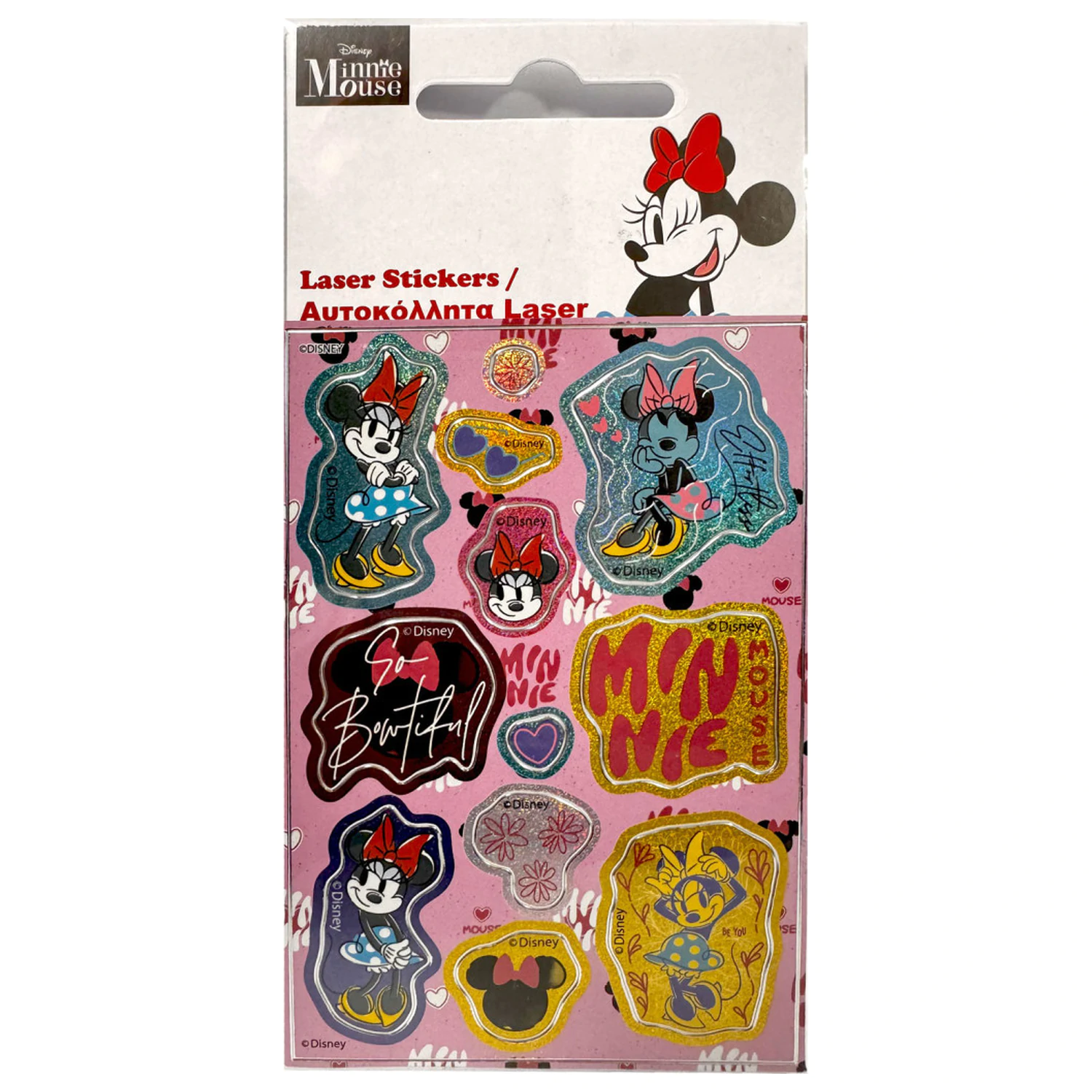 Disney Minnie Bowtiful holografisches Aufkleber Set Produktfoto