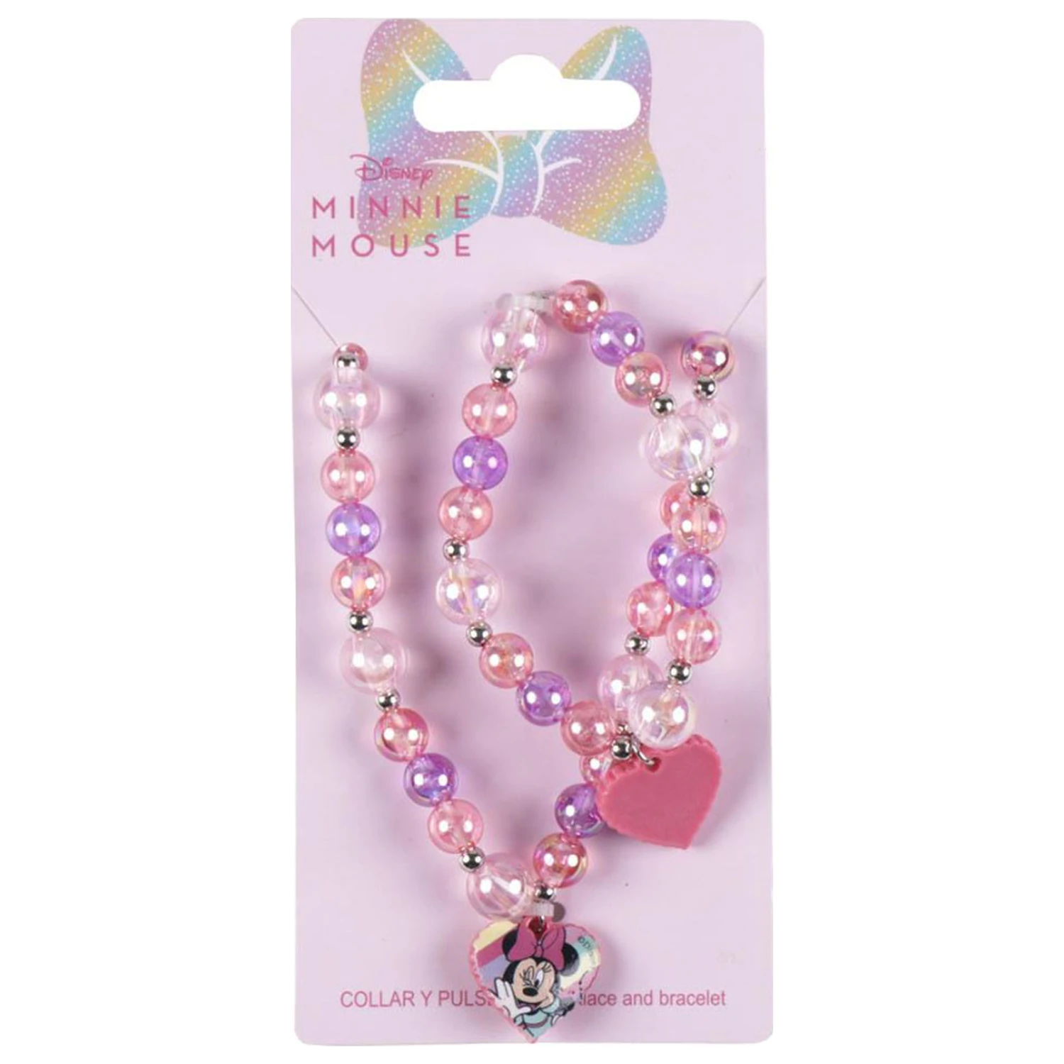 Disney Minnie Bubble Perlenhalskette und Armband-Set Produktfoto