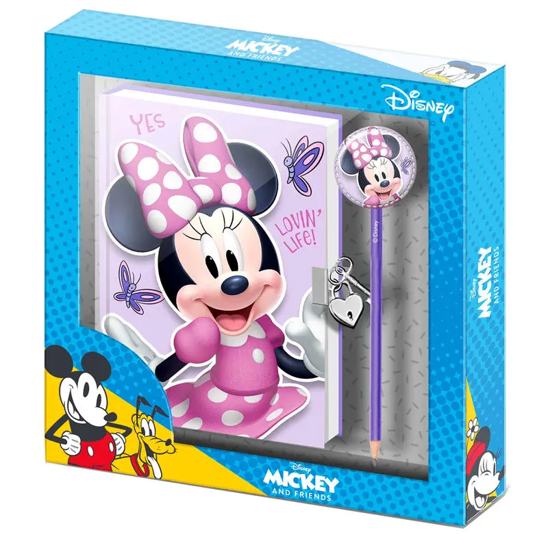 Disney Minnie Butterflies Tagebuch und Stift Set Produktfoto