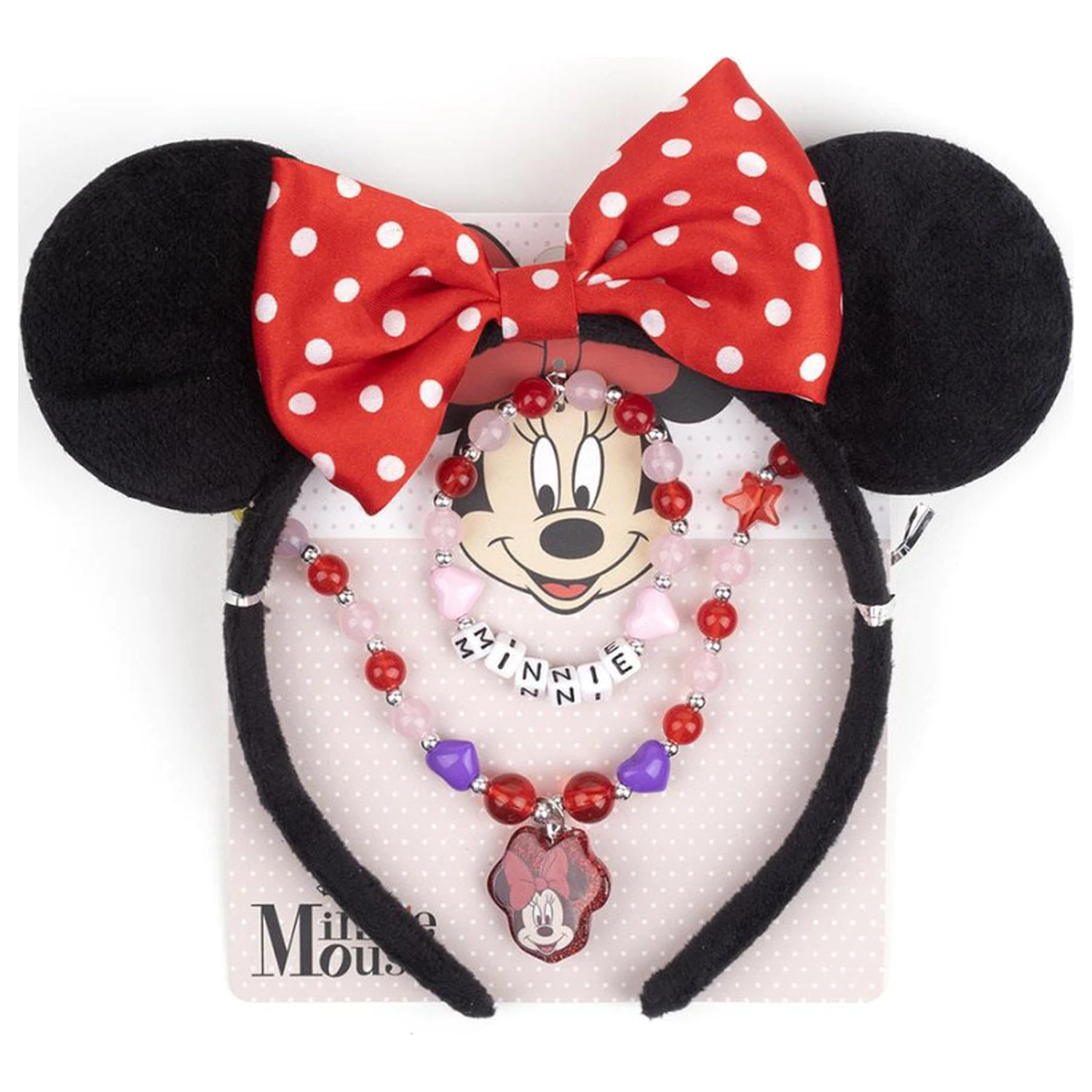 Disney Minnie Charm Schmuck und Stirnband Set Produktfoto