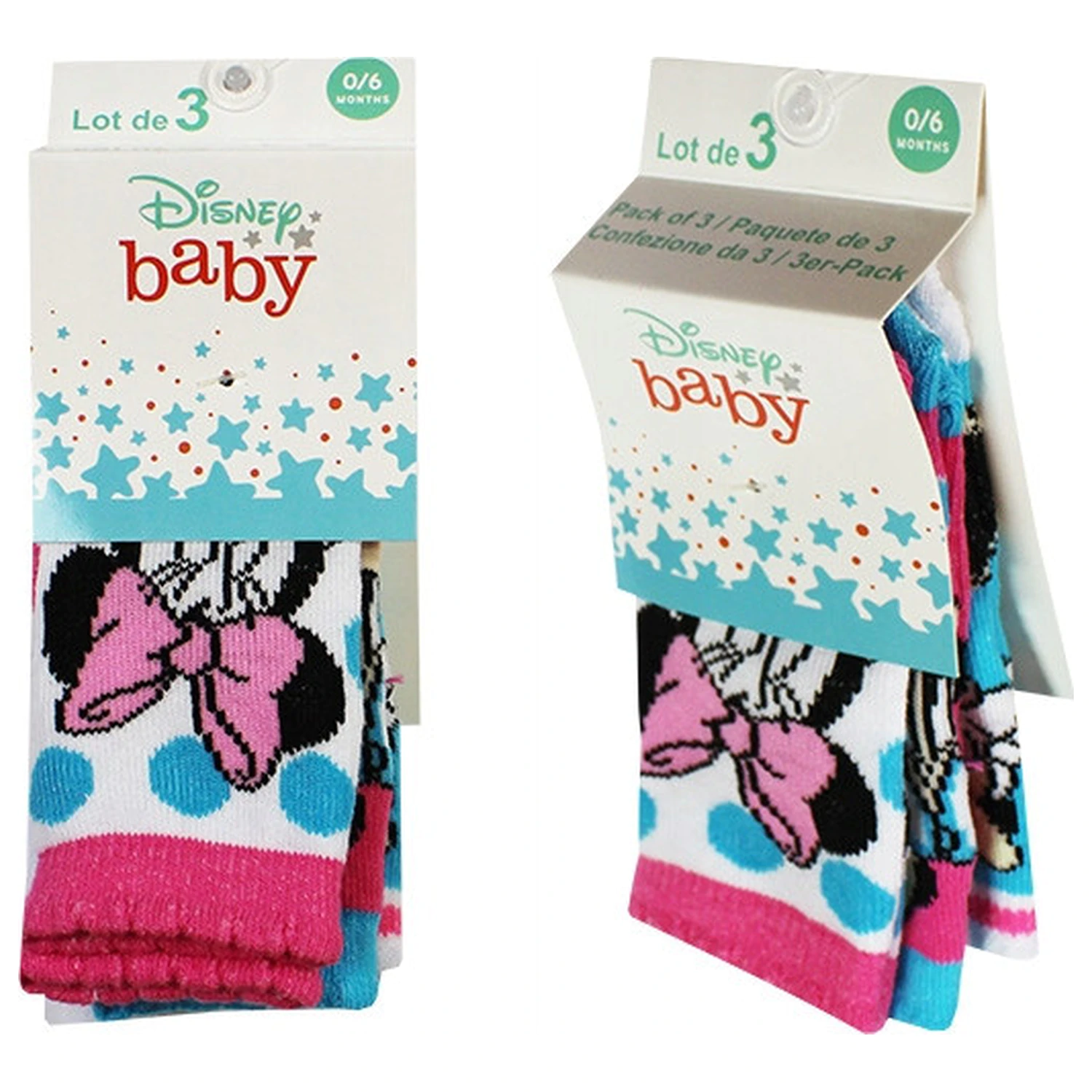 Disney Minnie Mouse elegante Babysocken 6-12 Monate Produktfoto