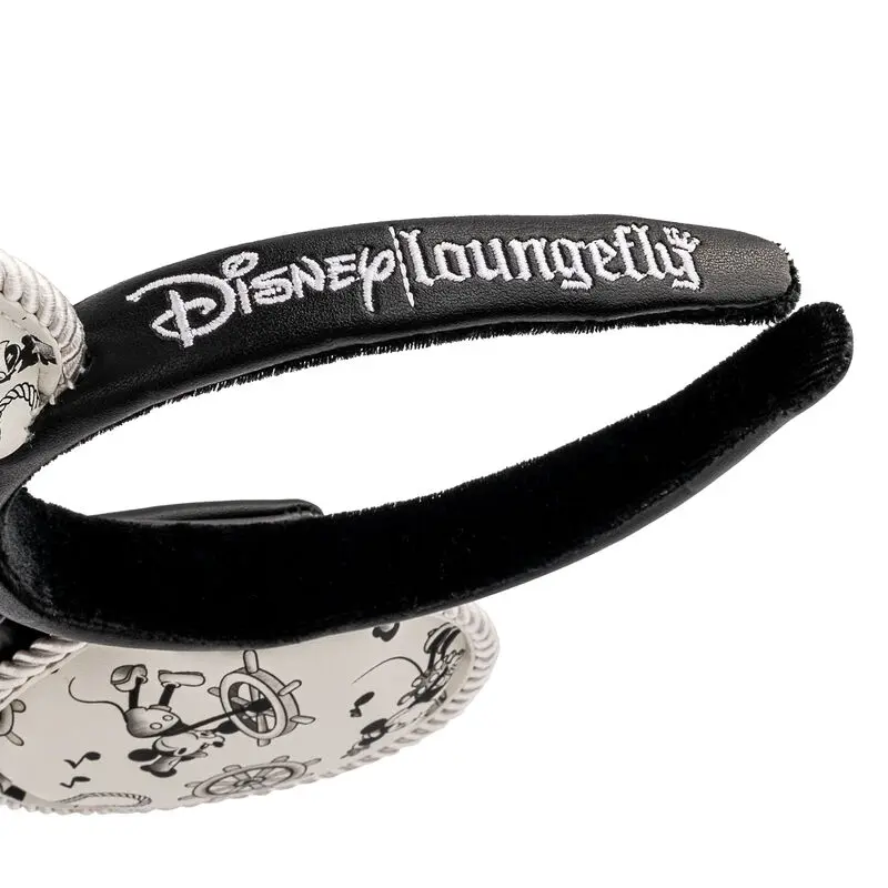 Disney by Loungefly Haarreif Steamboat Willie Ears Bow Rope Piping Produktfoto