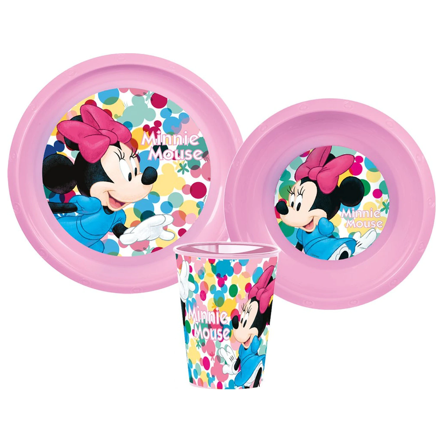 Disney Minnie Feel Good Essgeschirr Set, Plastik Set Produktfoto