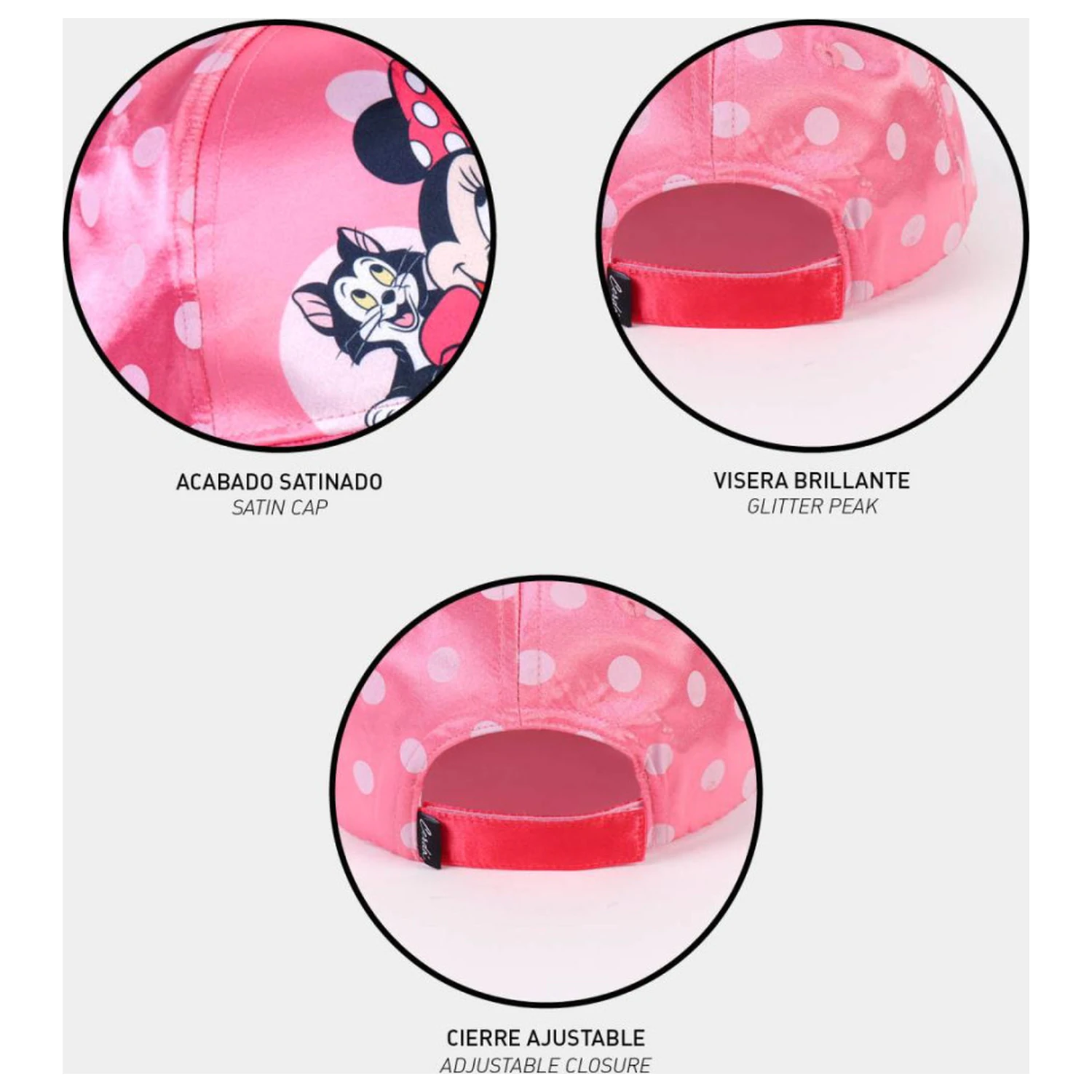 Disney Minnie Figaro Kinder Baseballkappe 53 cm Produktfoto