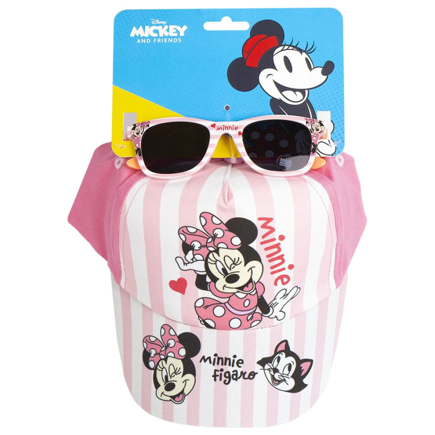 Disney Minnie Mouse Figaro Sonnenbrille und Baseballkappe Set Produktfoto