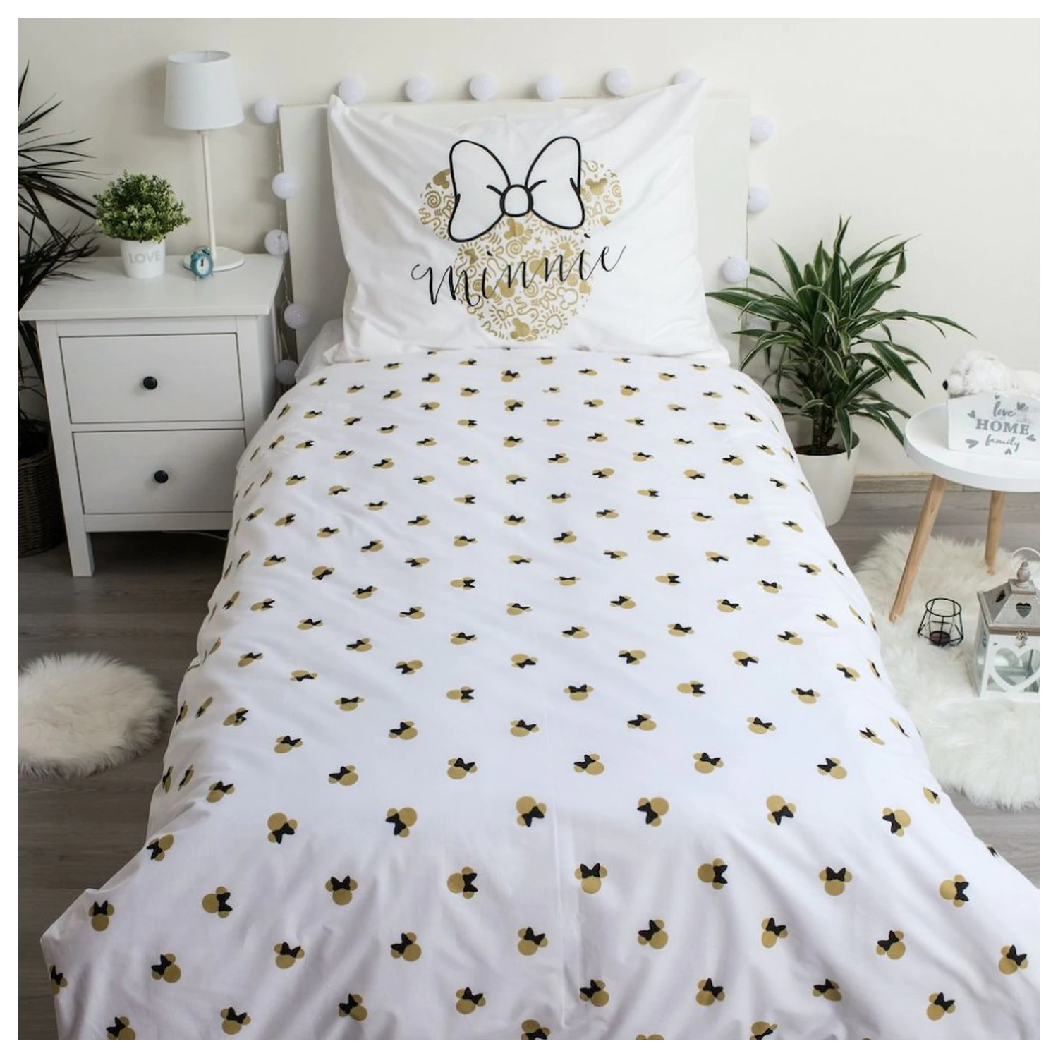 Disney Minnie Gold Bettbezug Produktfoto