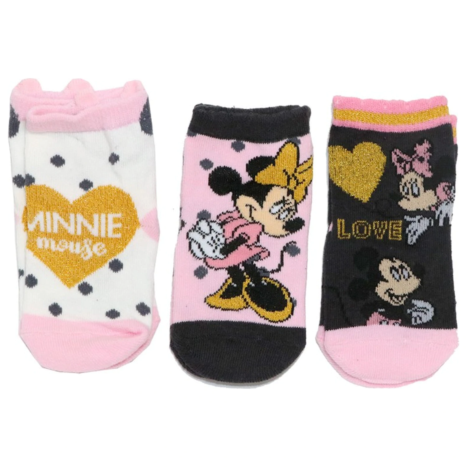 Disney Minnie Heart Baby-Socken 6/12 Monate Produktfoto