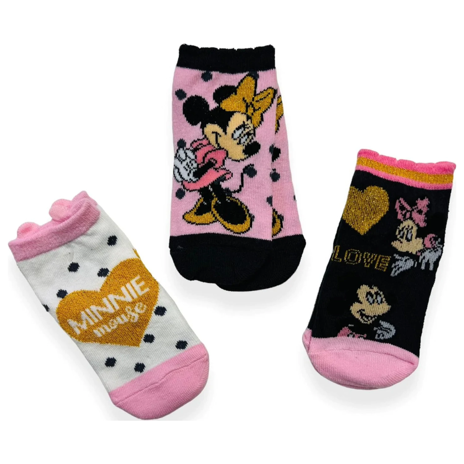 Disney Minnie Heart Baby-Socken 6/12 Monate Produktfoto
