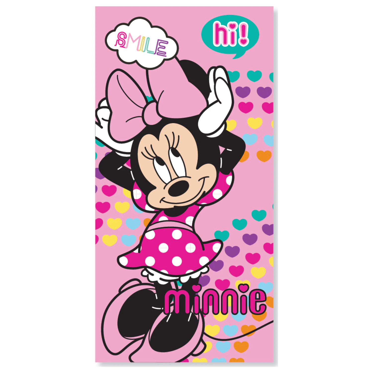 Disney Minnie Hearts Handtuch Produktfoto