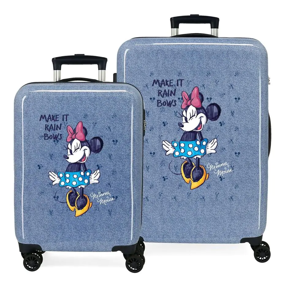 Disney Minnie It Rain Bows ABS 2-er Pack Trolley Koffers Produktfoto