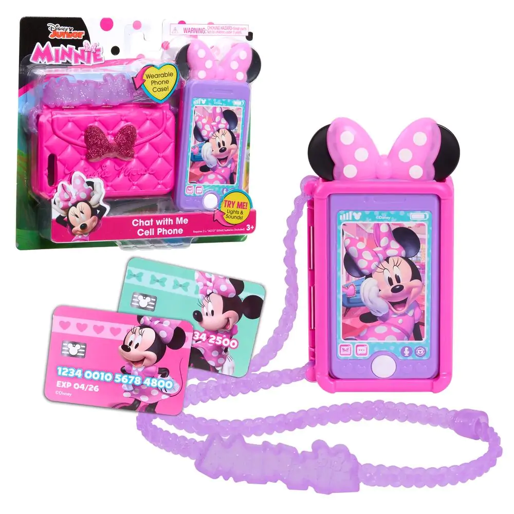 Disney Minnie Spielzeugtelefon und Halter Produktfoto