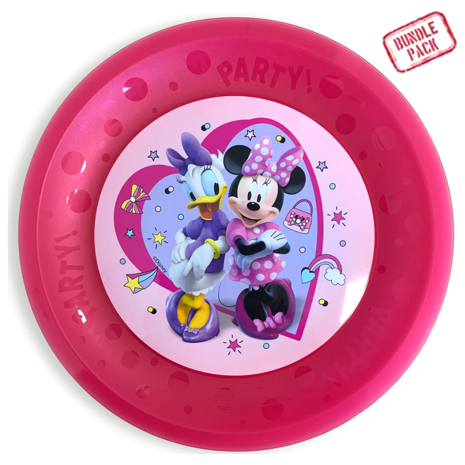Disney Minnie Junior micro premium Plastik-Speiseteller 4-teiliges Set 21 cm Produktfoto
