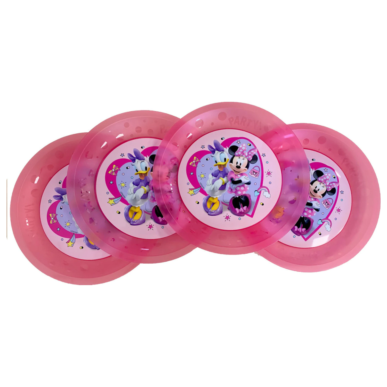Disney Minnie Junior micro premium Plastik-Speiseteller 4-teiliges Set 21 cm Produktfoto