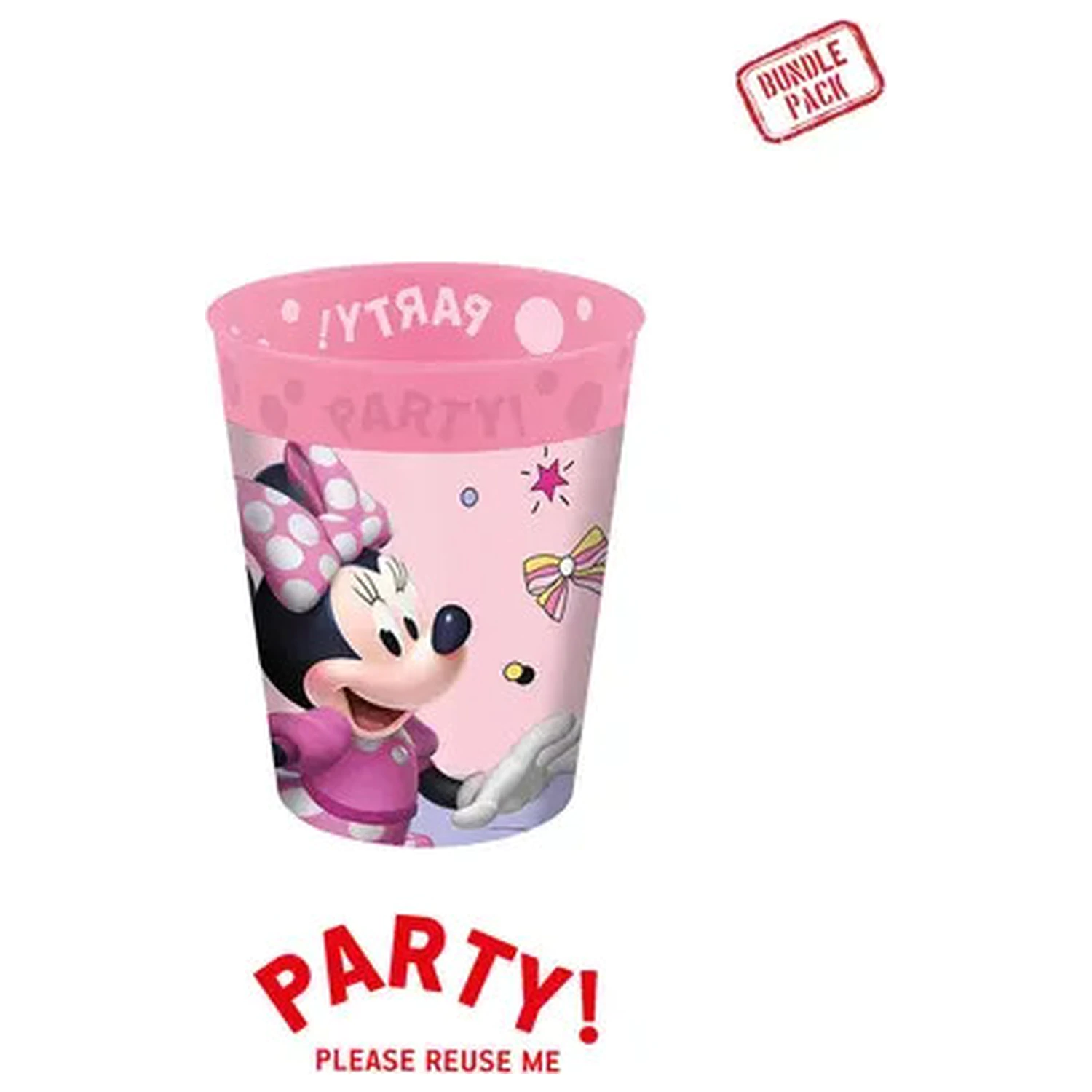 Disney Minnie Mouse Junior Micro Premium Kunststoffbecher Set aus 4, 250 ml Produktfoto