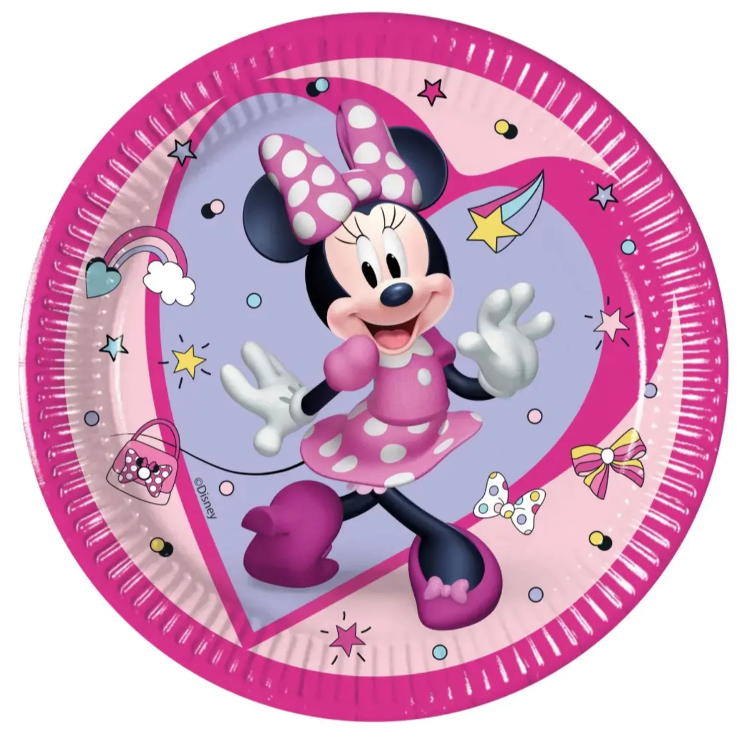 Disney Minnie Junior Papierteller 8 Stück 20 cm FSC Produktfoto