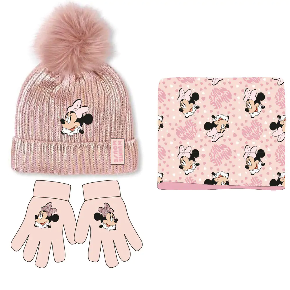 Disney Minnie Paket mit Schal, Mütze und Handschuhen für Kinder termékfotó