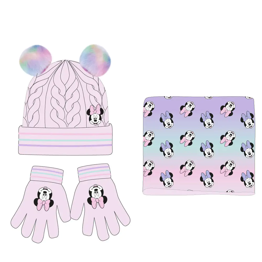 Disney Minnie Paket mit Schal, Mütze und Handschuhen für Kinder termékfotó