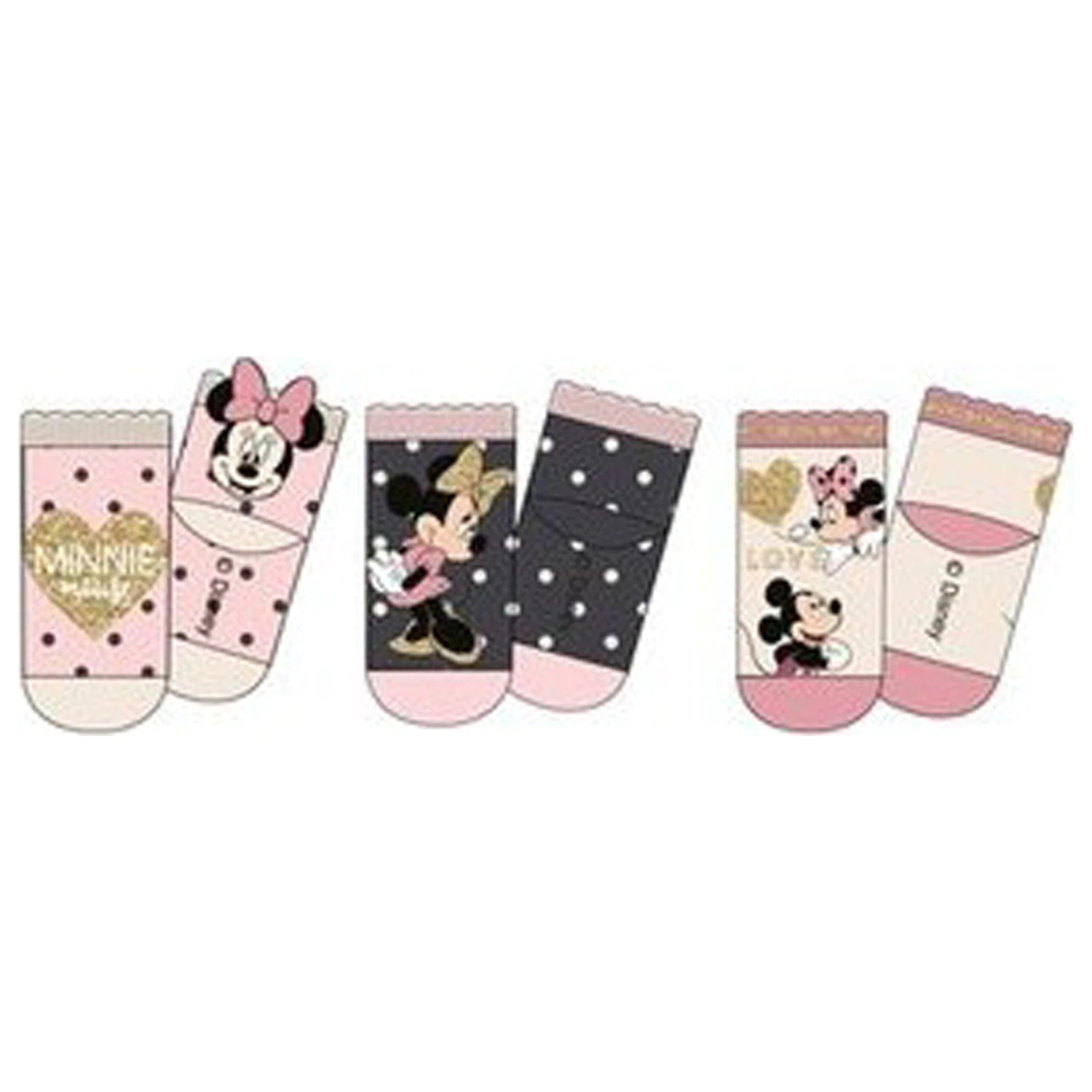 Disney Minnie Love Baby Socken 6/12 Monate Produktfoto