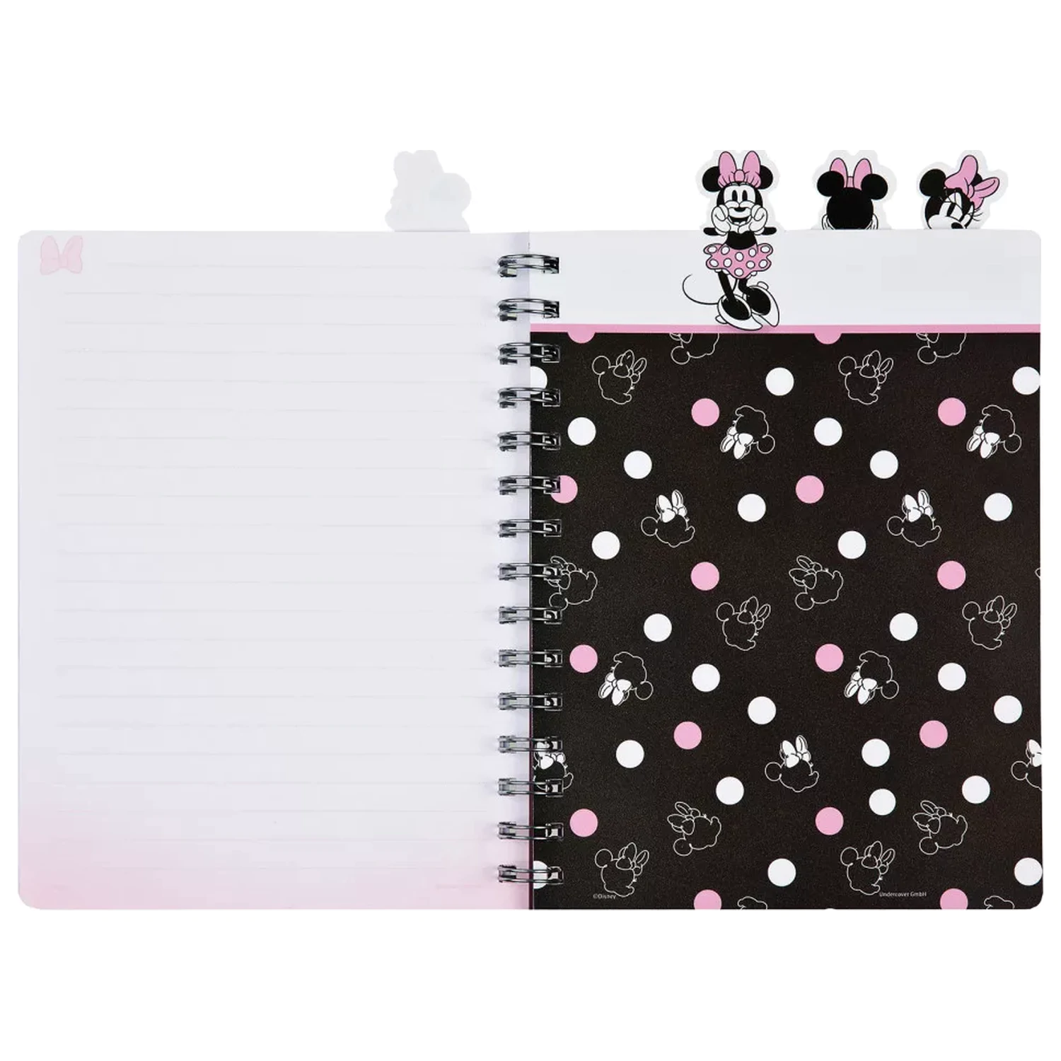 Disney Minnie Love Your Life A5 Notizbuch mit Trennblättern Produktfoto