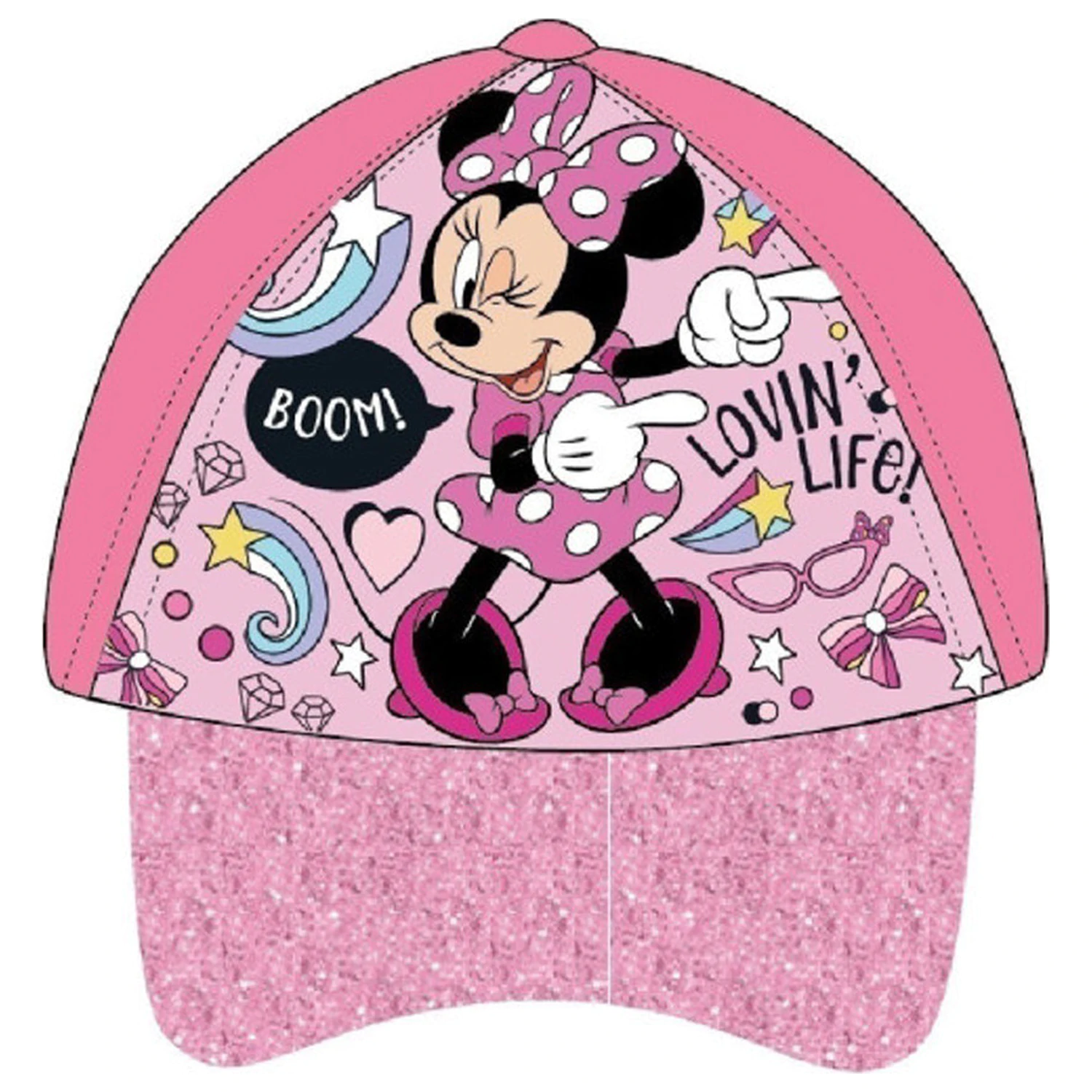 Disney Minnie Lovin' Life Light Pink Kinder Baseballkappe 54 cm Produktfoto