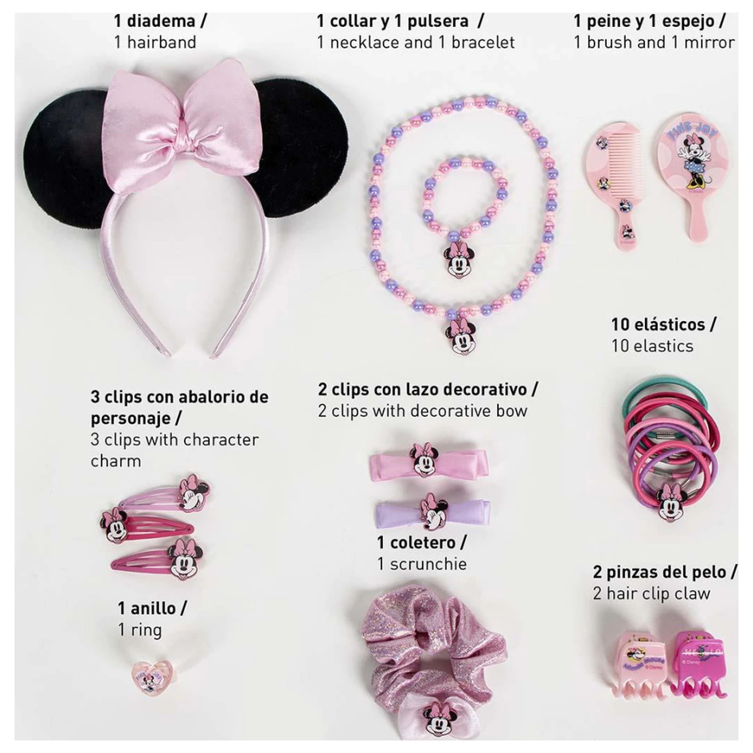 Disney Minnie Makeover Schmuck und Haar-Accessoire Set Produktfoto