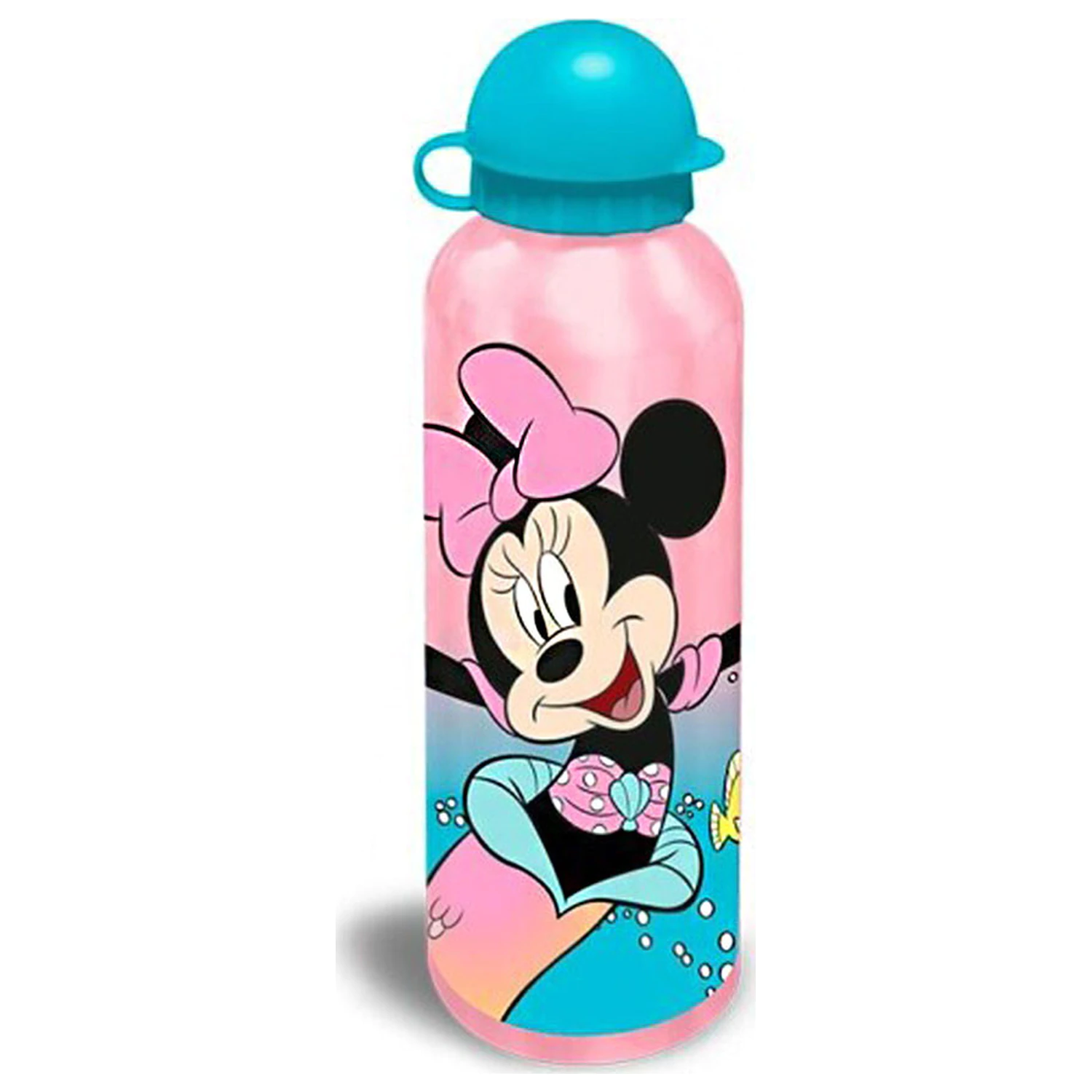 Disney Minnie Mermaid Aluminium Trinkflasche mit Verschluss 500 ml Produktfoto