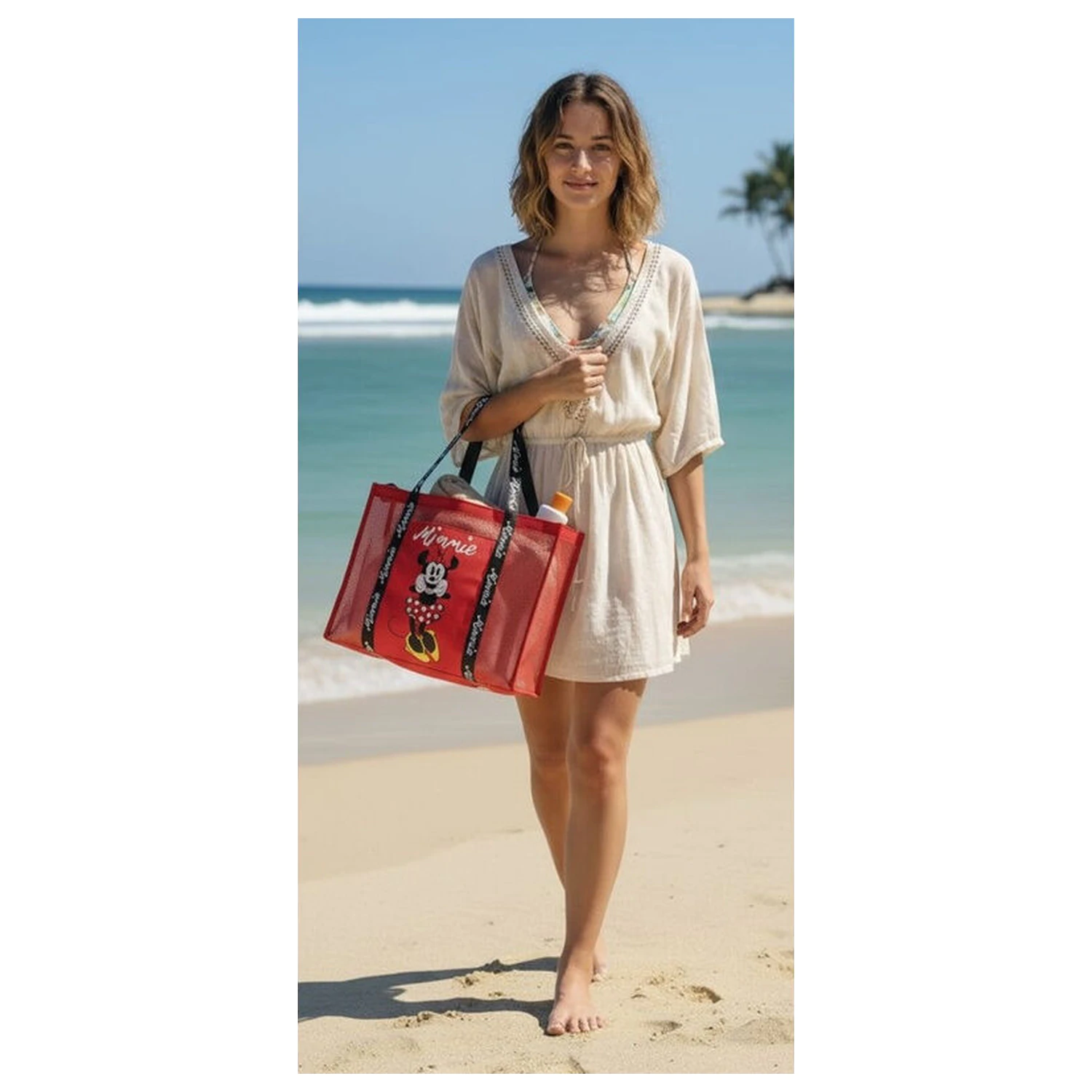 Disney Minnie Netz Strandtasche Produktfoto