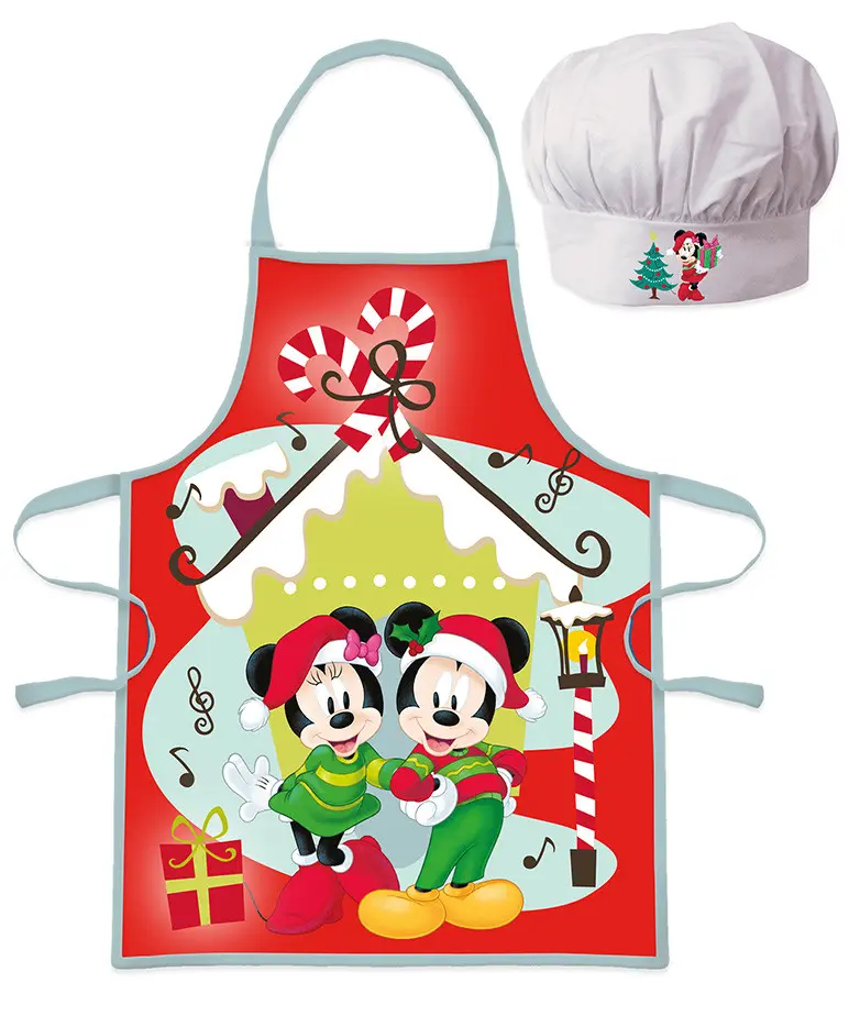 Disney Minnie Mouse, Mickey Mouse Weihnachten Kinder Schürze 2er-Set Produktfoto