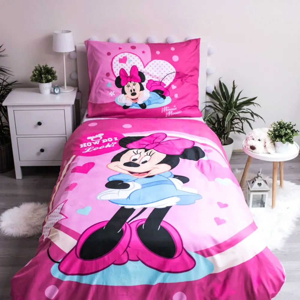 Disney Minnie Mikrofaser Bettbezug 140x200cm, 70x90cm Produktfoto