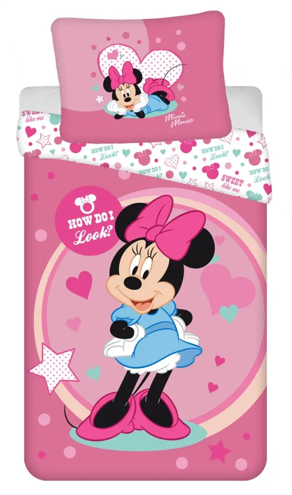 Disney Minnie Mikrofaser Bettbezug 140x200cm, 70x90cm Produktfoto