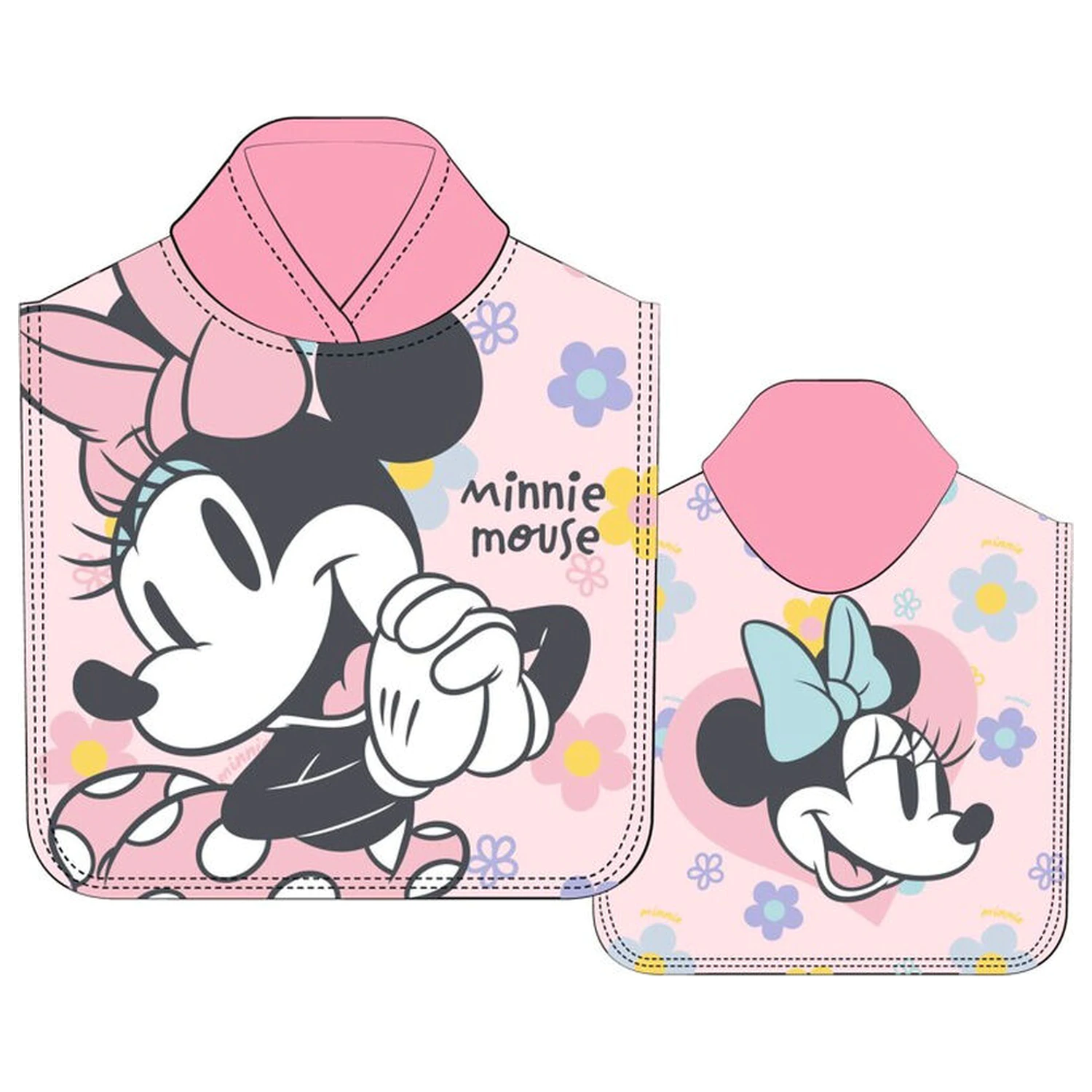 Disney Minnie Mikrofaser Poncho Handtuch Produktfoto