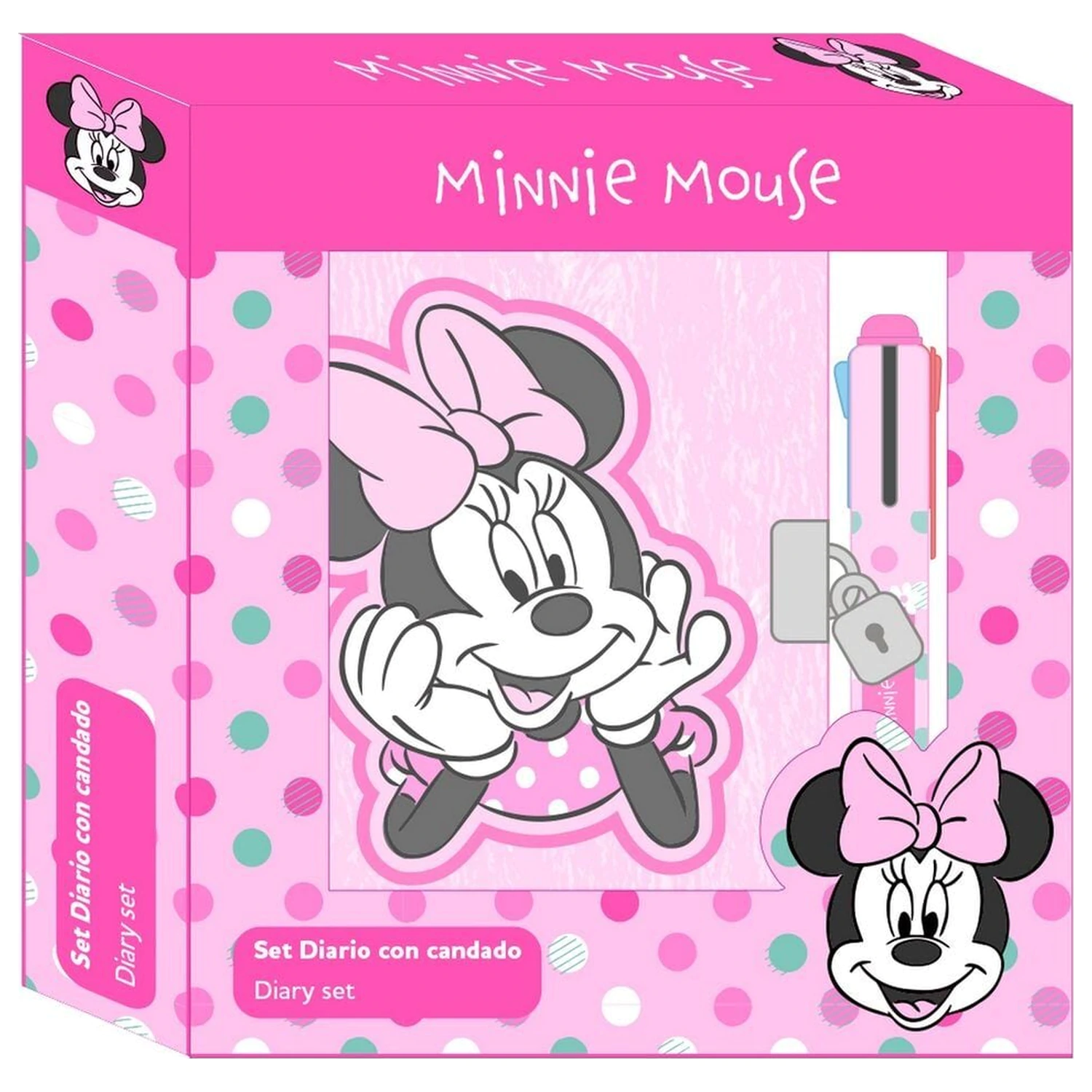 Disney Minnie Minty Tagebuch + 4-Farben-Stift Produktfoto